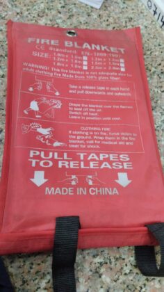 1by1m fire blanket