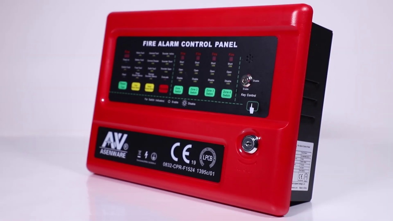 4zones fire alarm panel