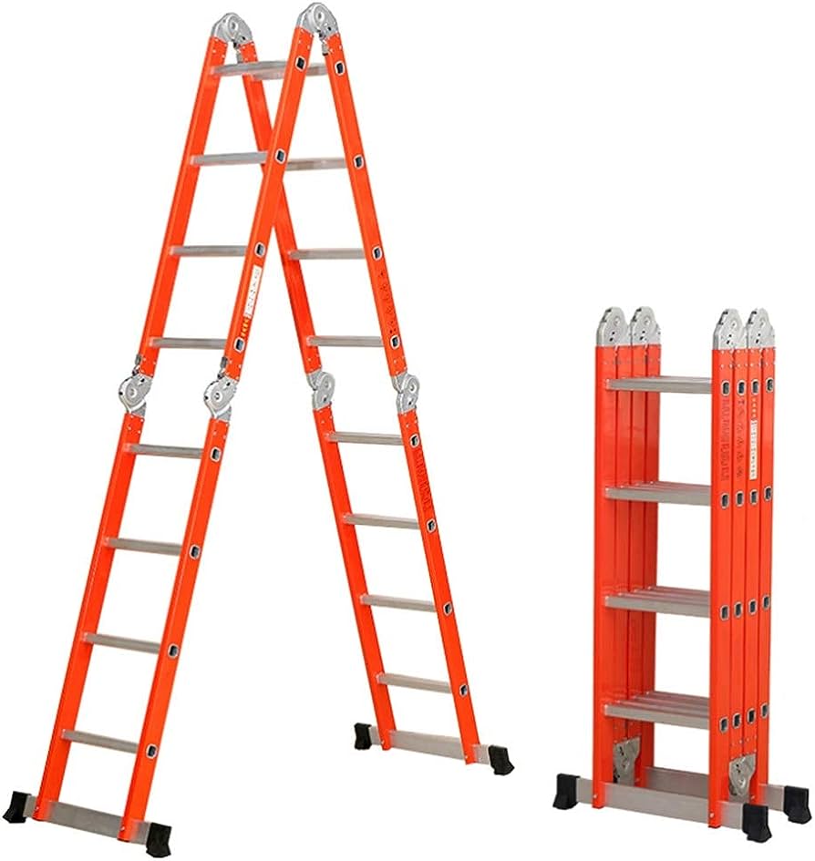 4by4 aluminium ladder (red)