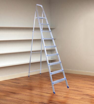 9 steps household aluminium ladder