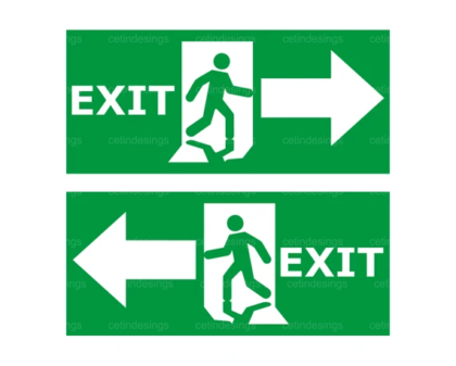 fire exit sign