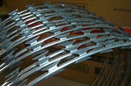 450mm double galvanized razor wire