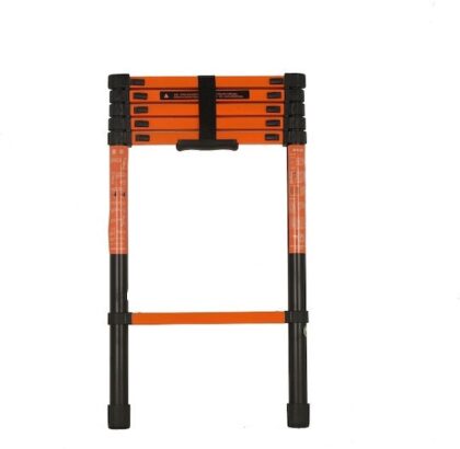 2.3M Single Telescopic Aluminium Ladder (Orange Heavy Duty)