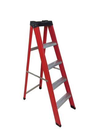5-Step Heavy Duty Fibreglass Step Ladder (Non-Conductive Electrical Safety Ladder)