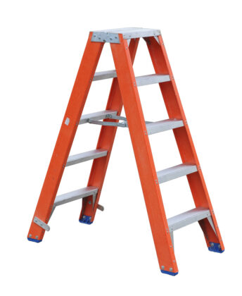 5+5 Step Heavy Duty Double-Sided Fibreglass Ladder (Twin-Step Non-Conductive Safety Ladder)